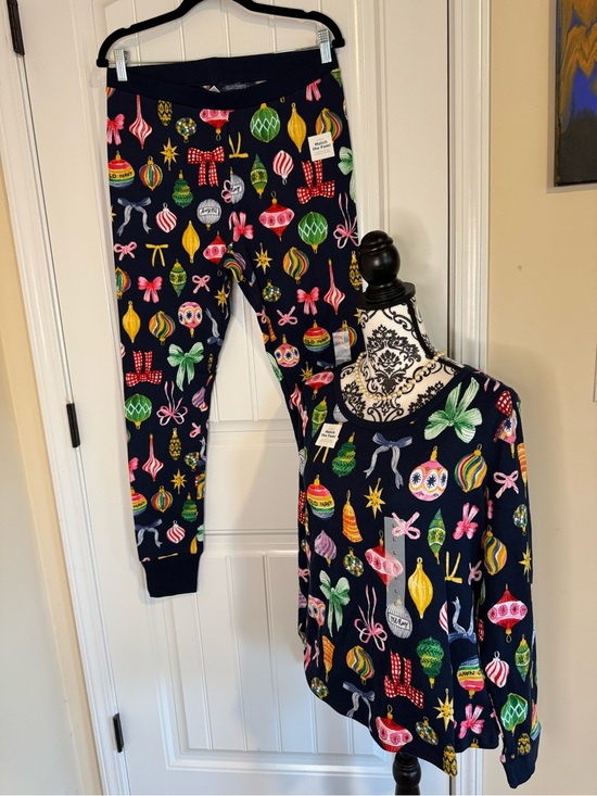 Old Navy Other - Old Navy Navy Blue Holiday Ornament Pajama Set - NWT